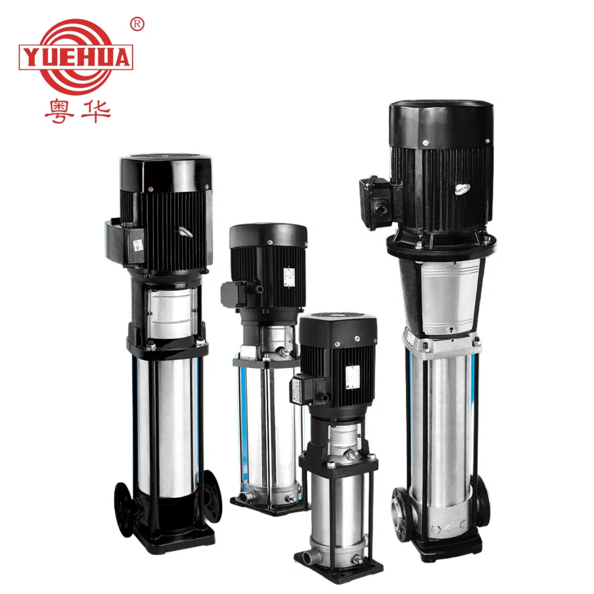 YUEHUA Stainless Steel Electric Industrial High Pressure Inline Vertical Multistage Irrigation Fire Surface Water Centrifugal Pump