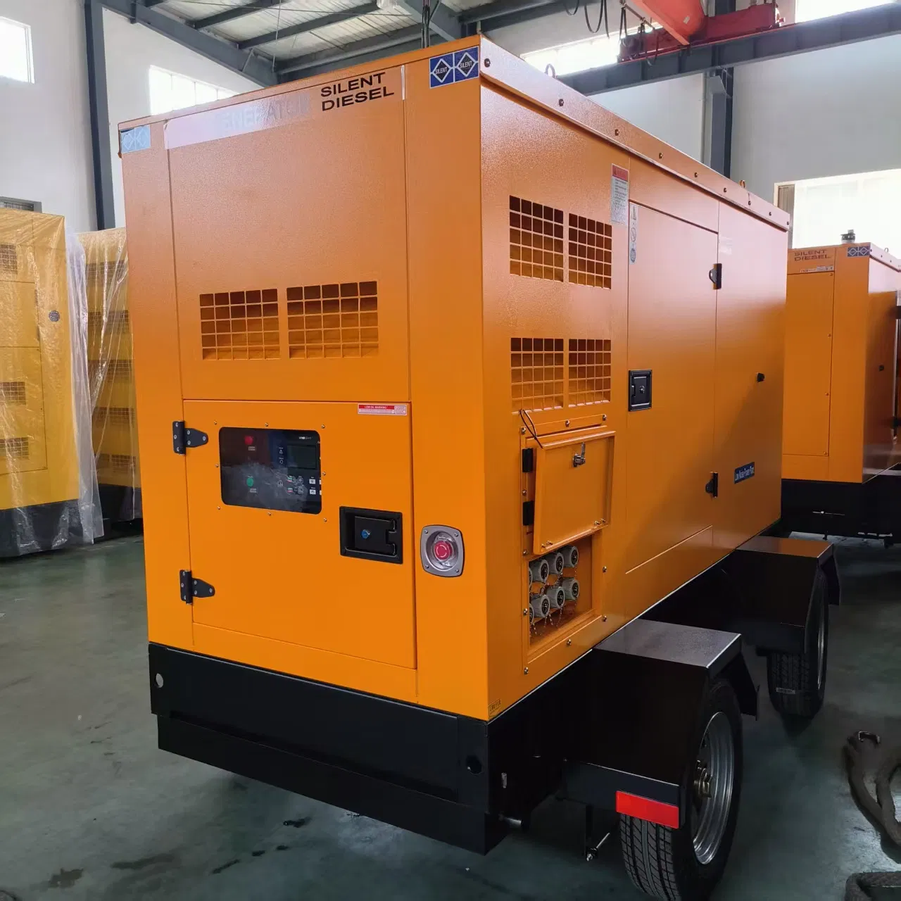100kw Mobile Silent Diesel Generator Sdec Sc4h180d2 Engine, Kh274c Alternator, Hgm9520 Controller