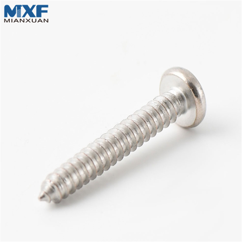Durable Cross Recessed Pan Head Tapping Screws ISO7049 for Versatile Applications