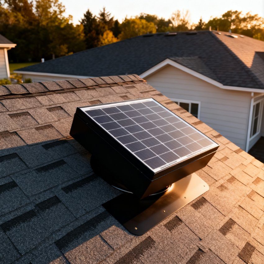 Fabrik-Großhandel 60W All-in-One-Heimgebrauch-Wohn-Solar-Dachboden-Lüftungsventilator Luftventilator mit Solarpanel