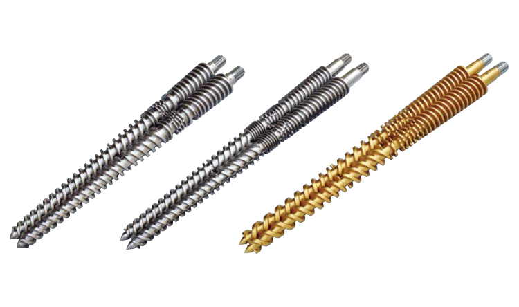 Tornillo y barril cónicos bimetálicos de 92 mm para máquina de reciclaje de plástico