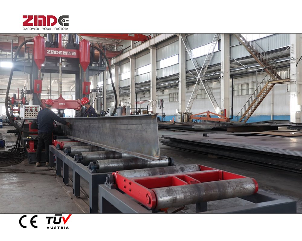 ZMD H/T/I Beam Flange Assembly Welding and Straightening Integrated Equipment