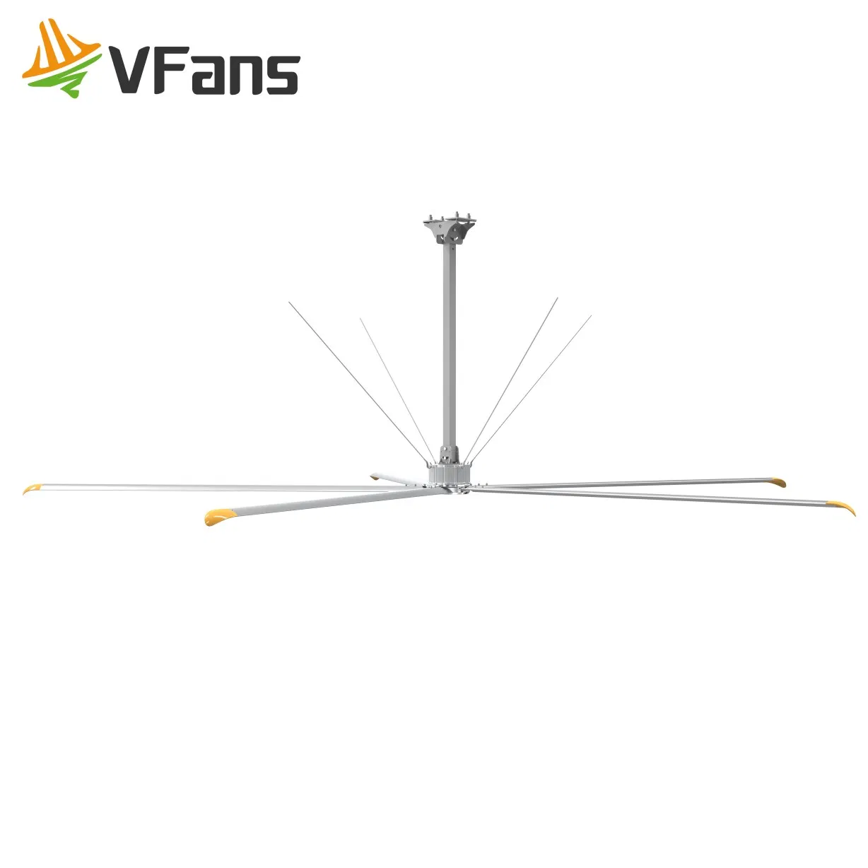 Vfans Silent Low Power Consumption Industrial HVLS PMSM Fan for Large Warehouse