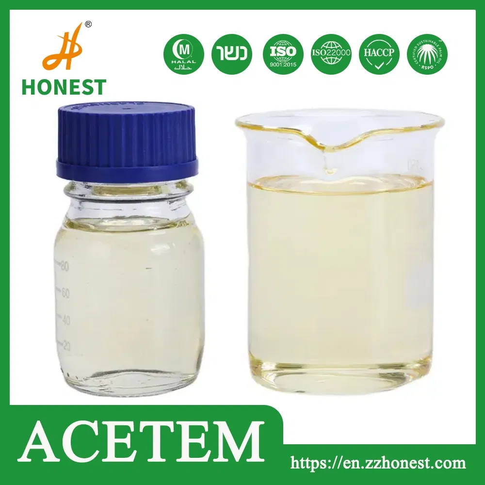 Liquido giallo chiaro Digliceride CAS 17598-94-6 Esteri acetici di mono- e digliceridi (ACETEM)