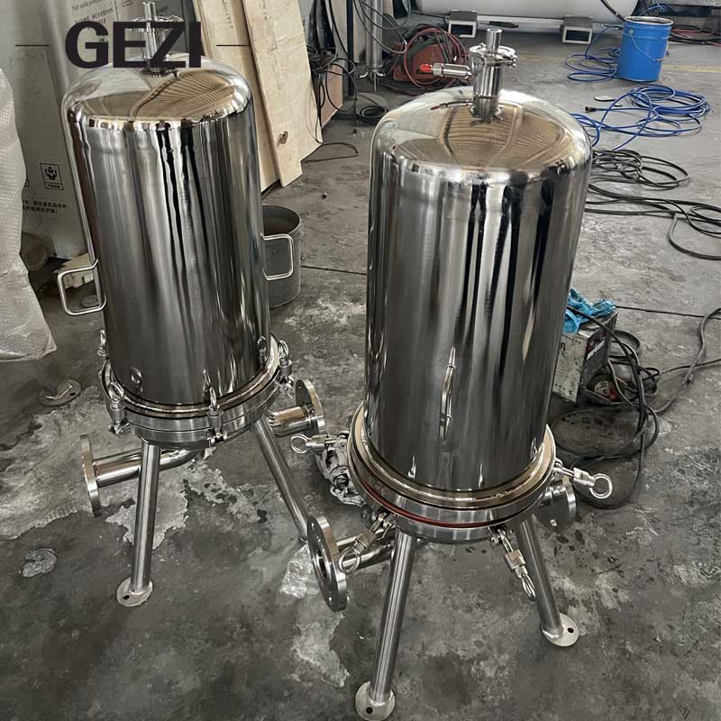 Sanitary SS304 316 Food Grade Active Carbon Depth Filter Oil Grape Wine Lenticular Filter Housing