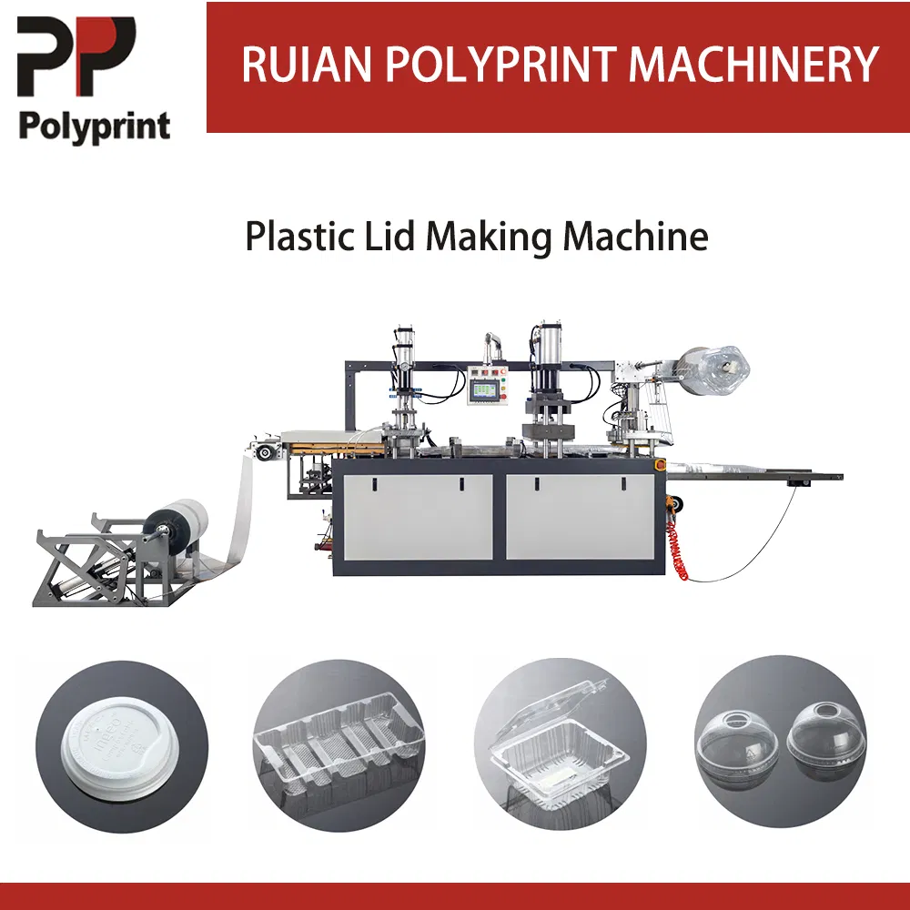 Automatic Plastic Thermoforming Machine for Clamshell Packages, Boxes, Trays, and Coffee Cup Lids