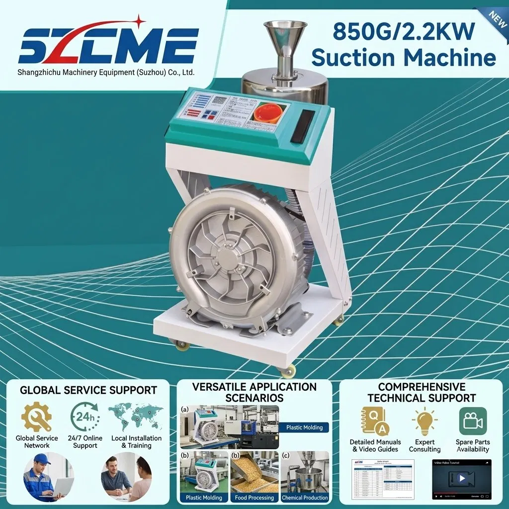 Soundproof Low-Noise 850g Suction Machine with Vibration Damping Rubber Feet