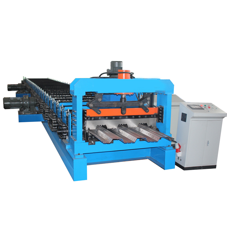 Automatic Metal Color Steel Floor Deck Tile Making Roll Forming Machine