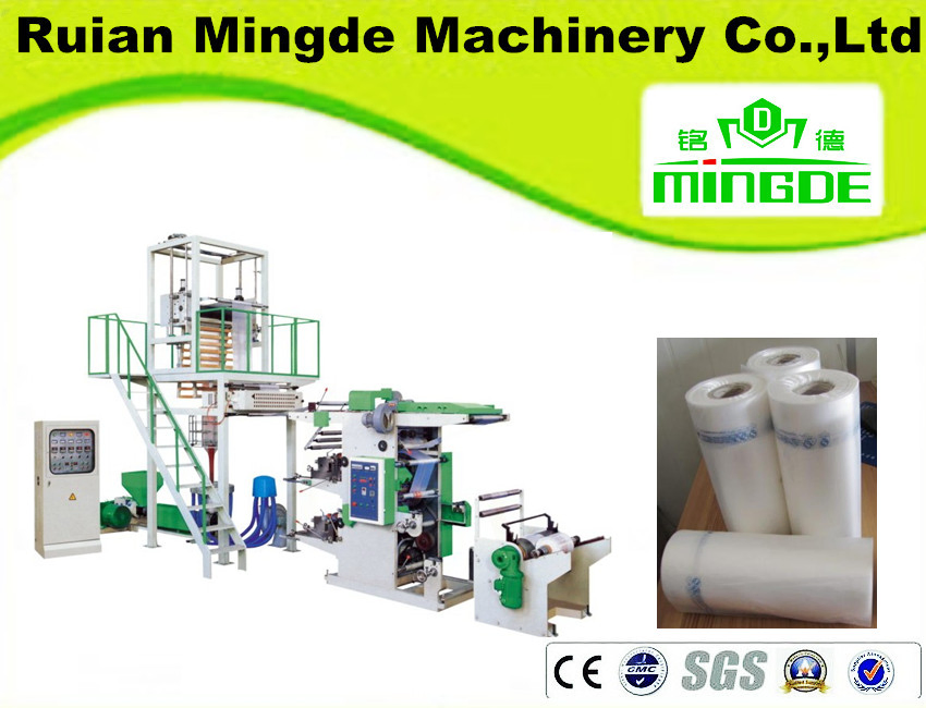 Plastic PE Blown Film Blowing Machine with Flexographic Printing Machine