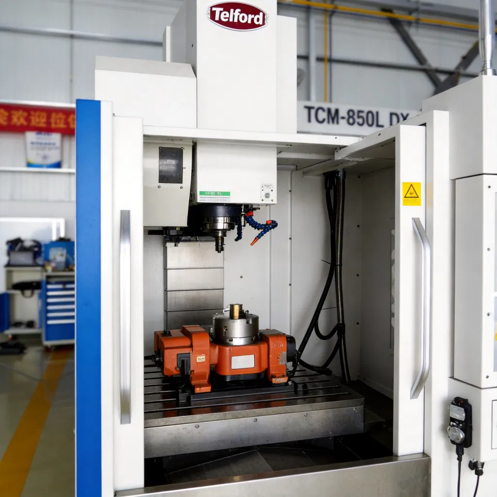 Telford 3-Achsen-Einzelspindel-VMC850 CNC-Vertikal-Bearbeitungszentrum für Metallteile