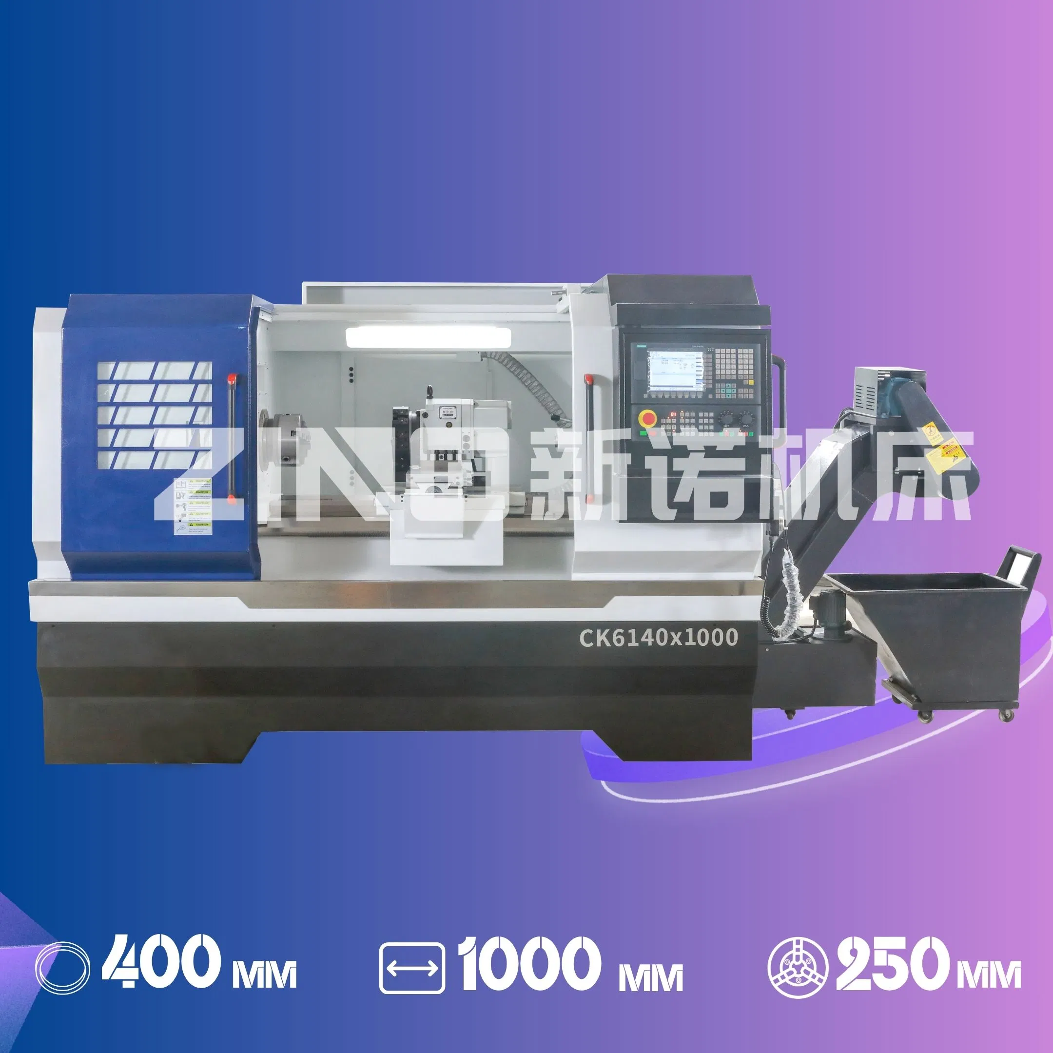 Advanced Versatile CNC Lathe Ck6140 with Rear Hydraulic System