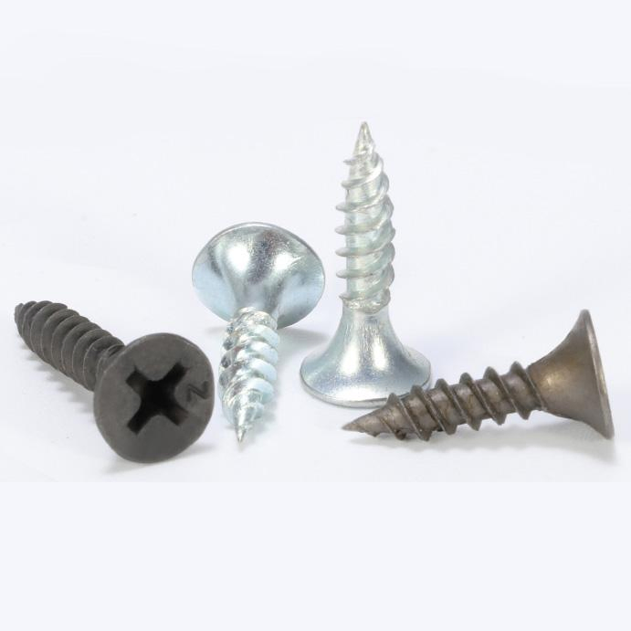 China C1022 Fine & Coarse Thread Black Gypsum Drywall Screw Flat Head Self-Perforating Screws