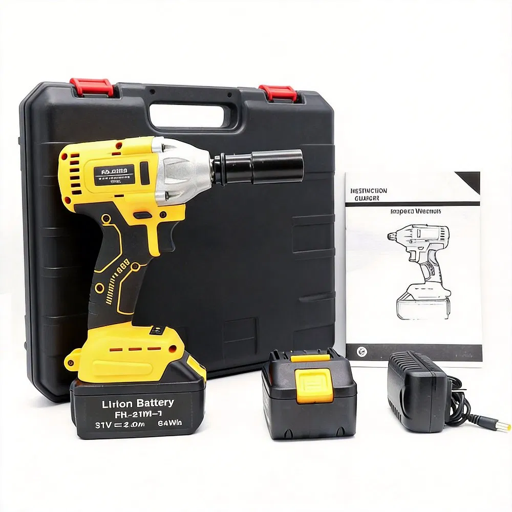 21V Brushless Motor Cordless Impact Electric Wrench 320N.m