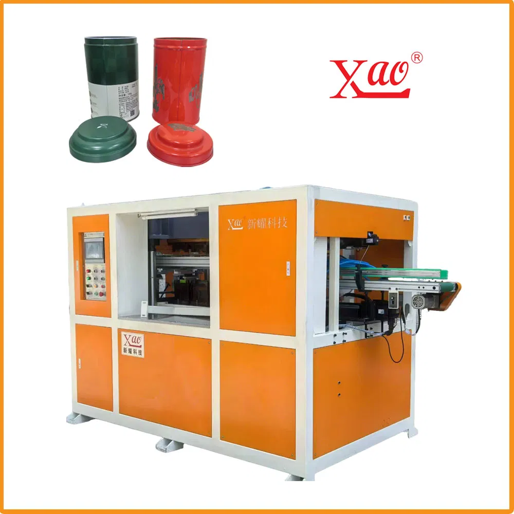 Metal Fancy Tin Can Curling & Flanging Combiner Machine