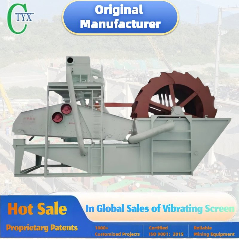 Machine intégrée de lavage, de déshydratation et de récupération du sable Équipement de dessablage et de criblage pour gravier Minéral Tamis Vibrateur linéaire Cribleur