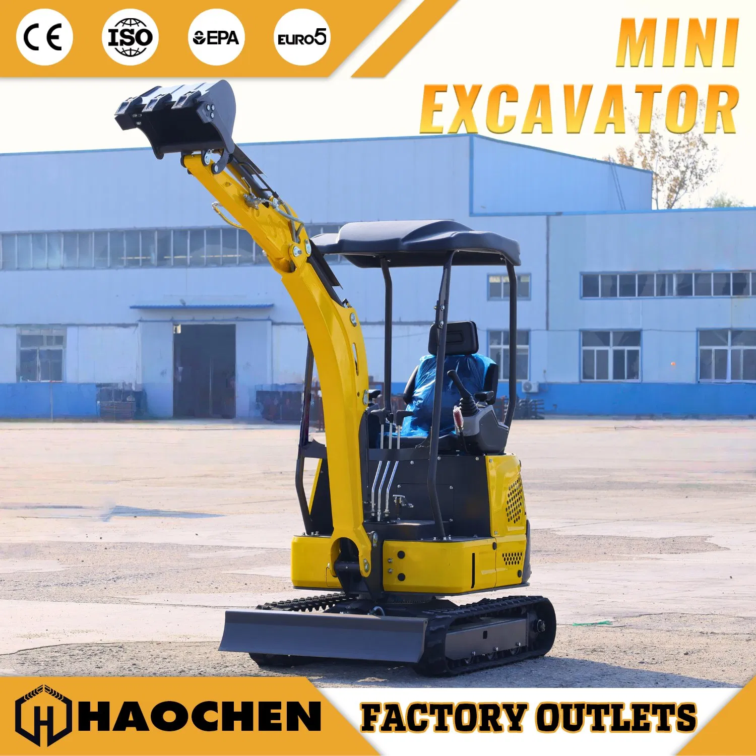 1.5-2 Ton Mini Crawler Backhoe Excavator for Agriculture