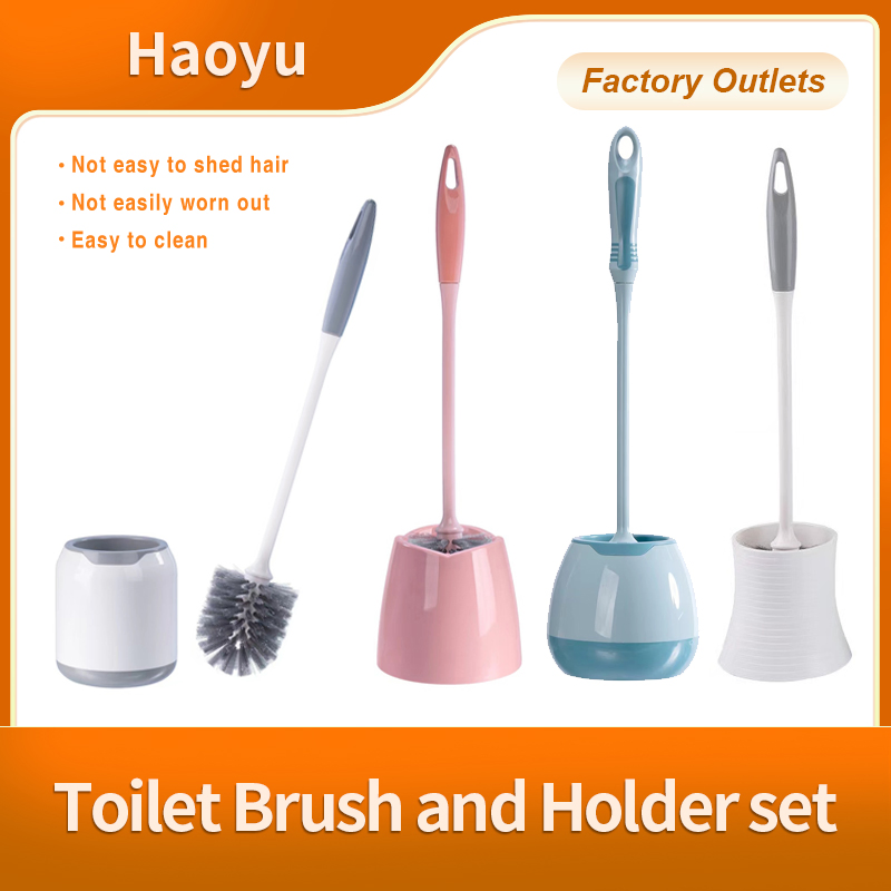 Toilet Brush and Holder Set for Bathroom Cleaning