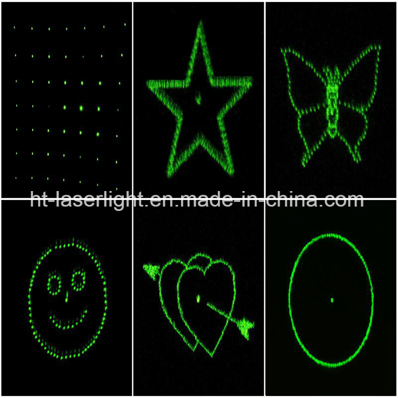 Diffraction Gratings Coated Lens 6 Patterns for Laser Module Stage Lighting