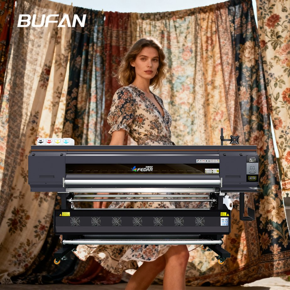 Fedar 4*I3200 Print Head 1.9m Dye Sublimation Textile Printer