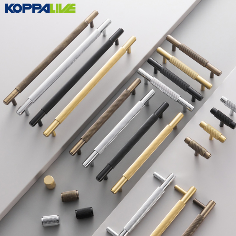 Solid Brass Swirl Stripe Furniture Wardrobe Pulls 6 Inch Black T Bar Long Kitchen Door Handles 256mm Linear Cabinet Knobs