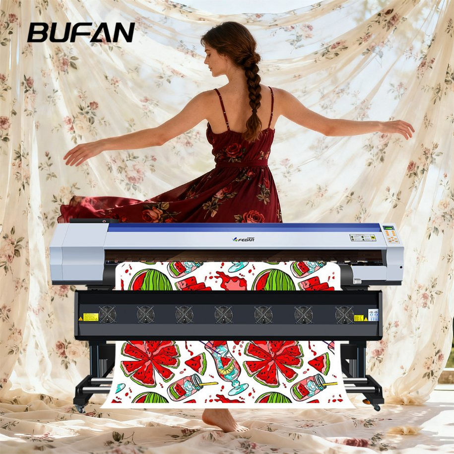 Fedar 2*I3200 1900mm Sublimationsmaschine für Sportbekleidung & Heimtextilien Druck