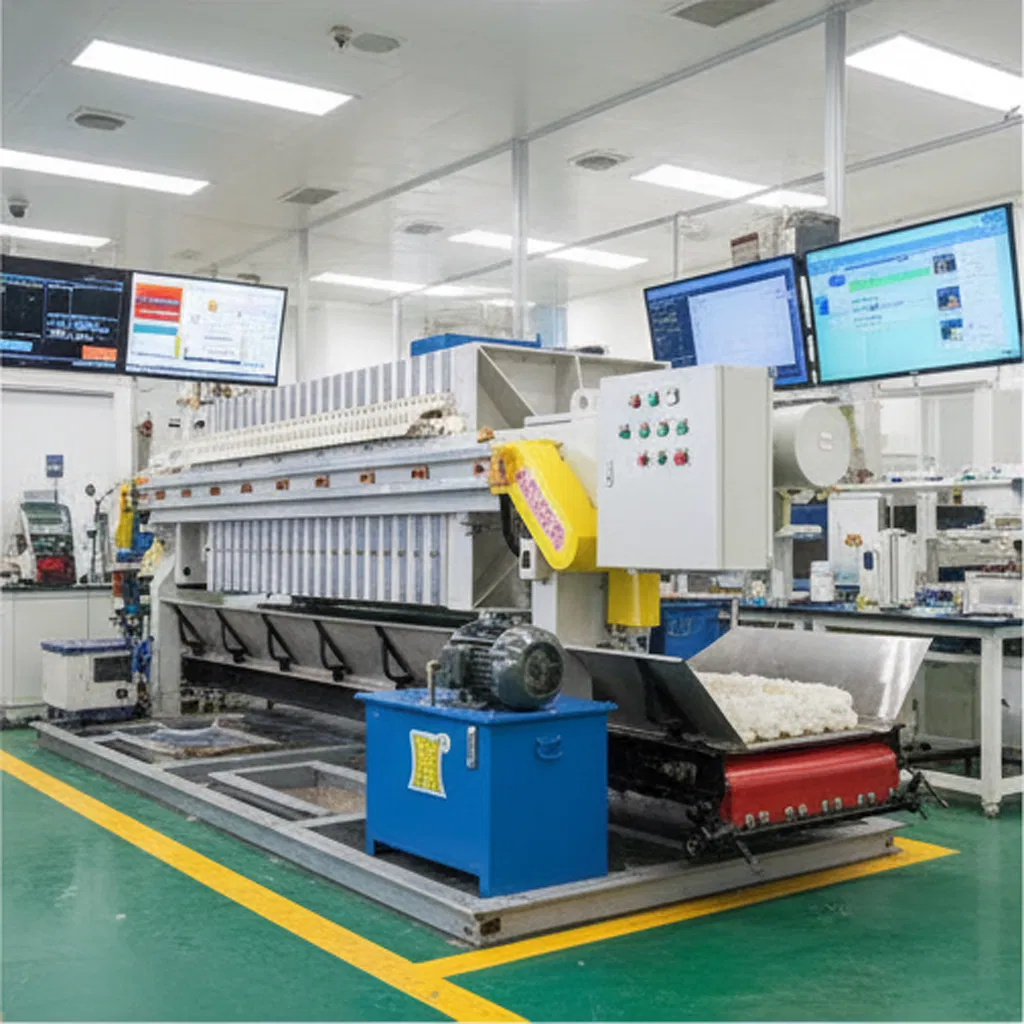 Automated Belt Conveyor-Compatible Filter Press for Chemical Processing
