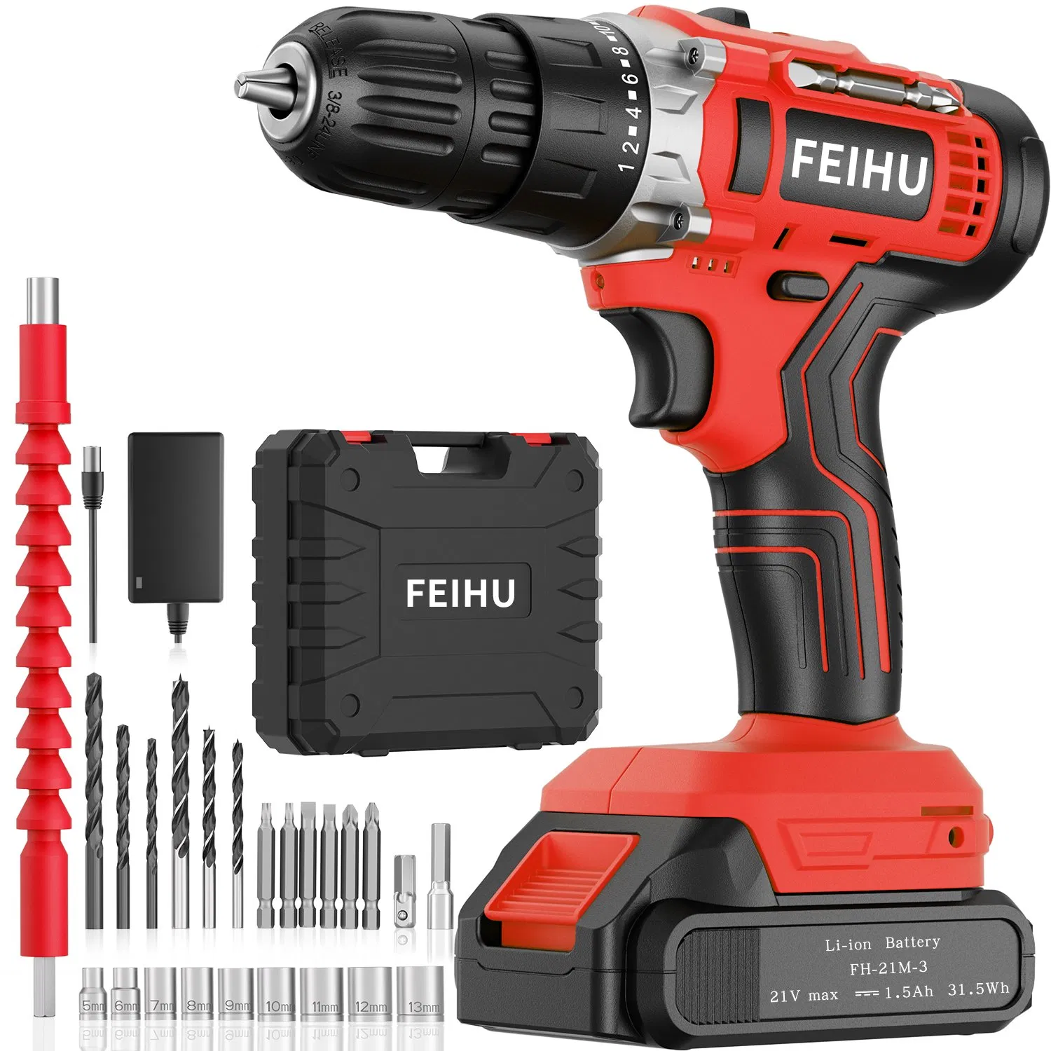 Industrial Lithium Adjustable Cordless Impact Drill