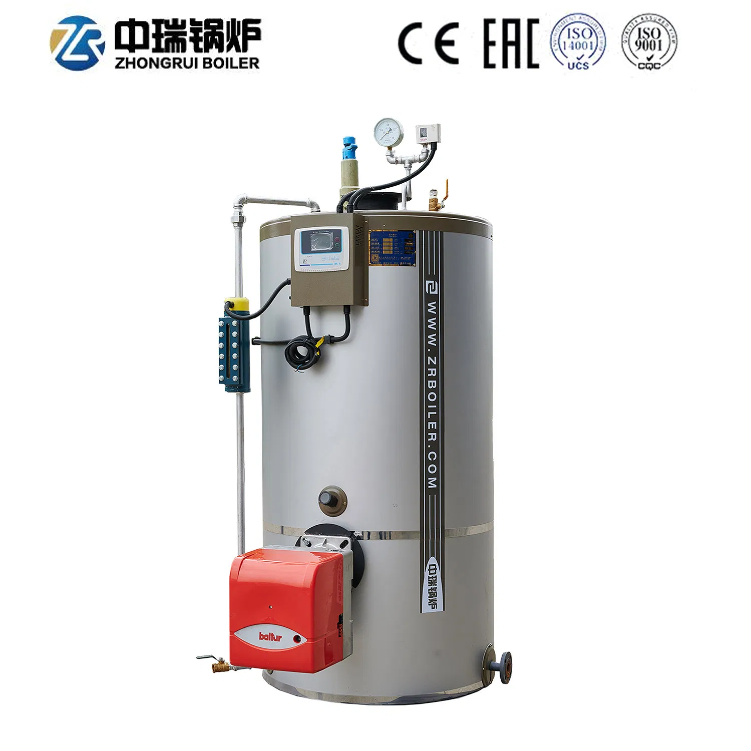 High Quality Vertical Natural Gas Fired Steam Boiler for Industrial Use / Factory Direct Sales