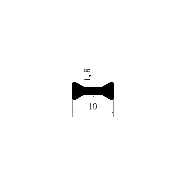 PA66-Material 10mm Wärmebarrierestreifen