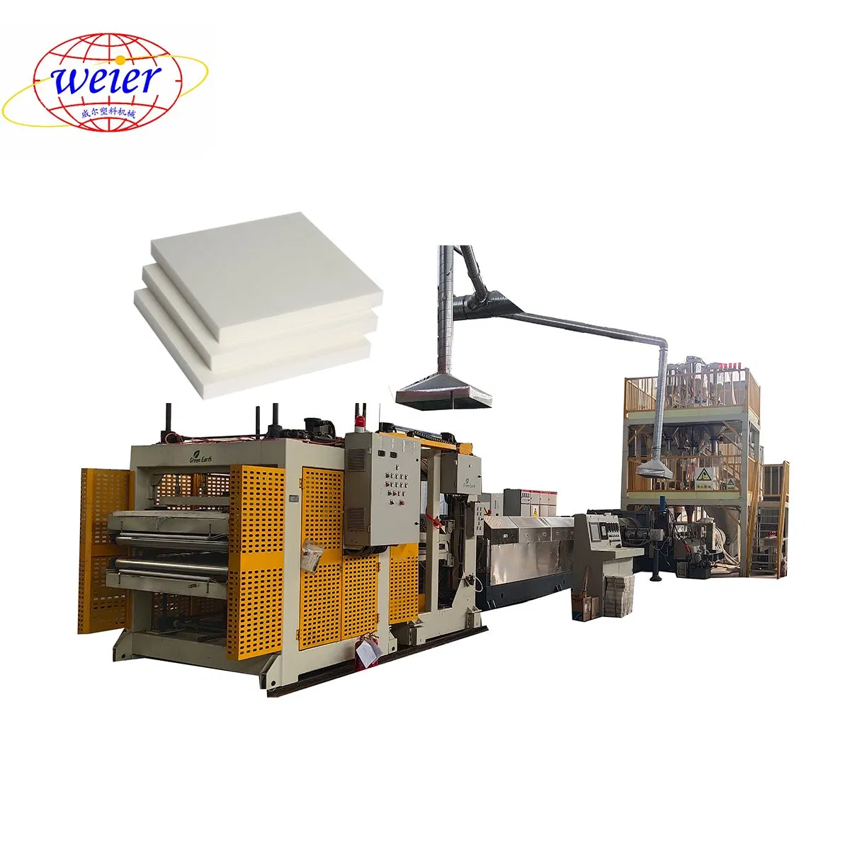 Plastik-XPS-Schäumplatten-Herstellungsmaschine (XPS135/150) Einschnecken-Zweistufen