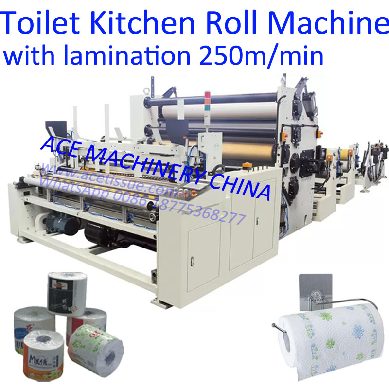 Automatic Toilet Paper Kitchen Towel Machine with Lamination
