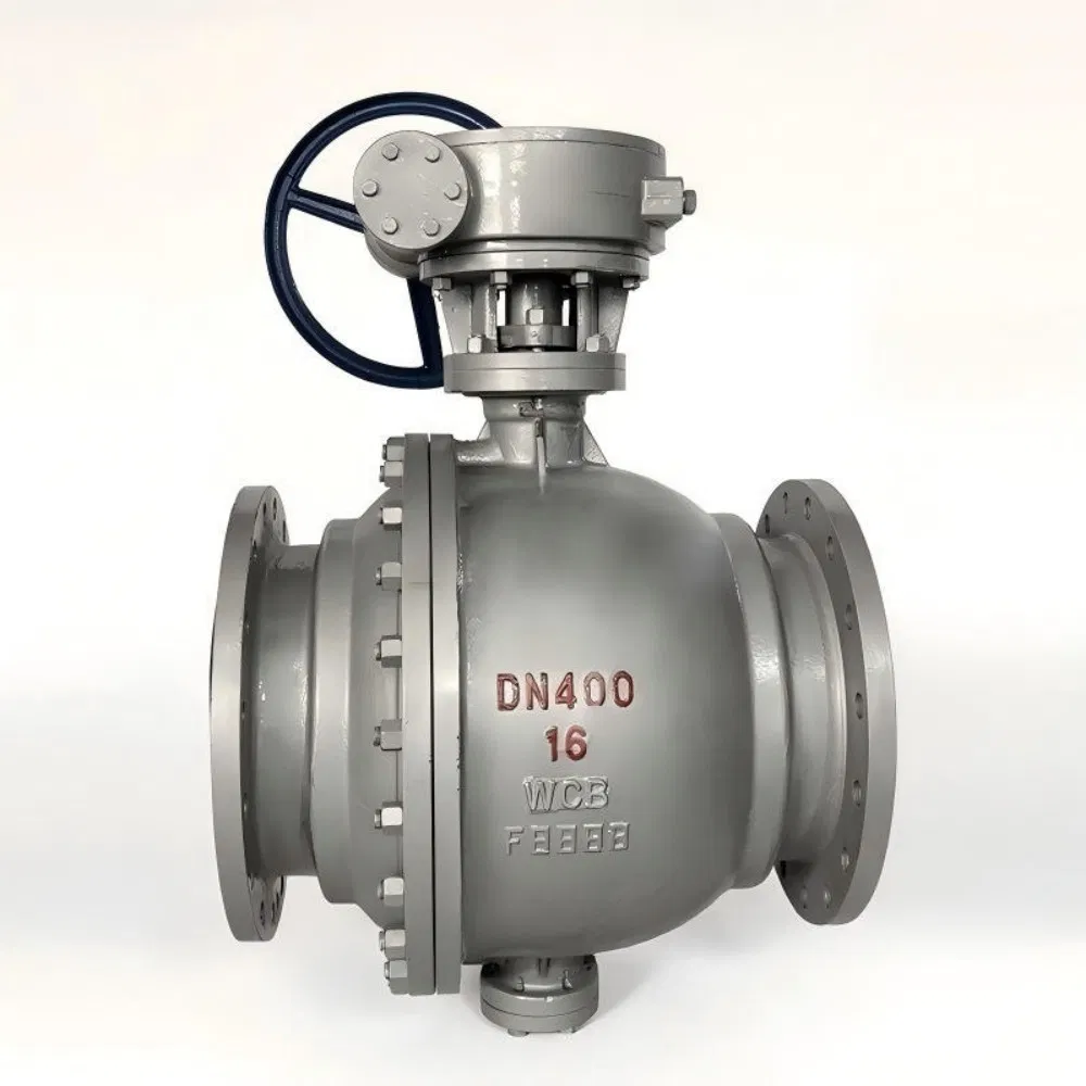 Industrial Flange Carbon Steel Manual Turbine Flange Ball Valve