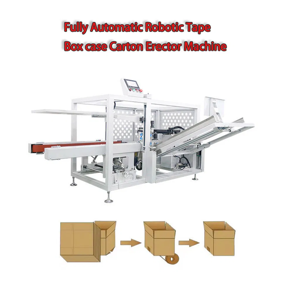 Full Automatic High Speed Servo Horizontal Carton Box Erecting Machine