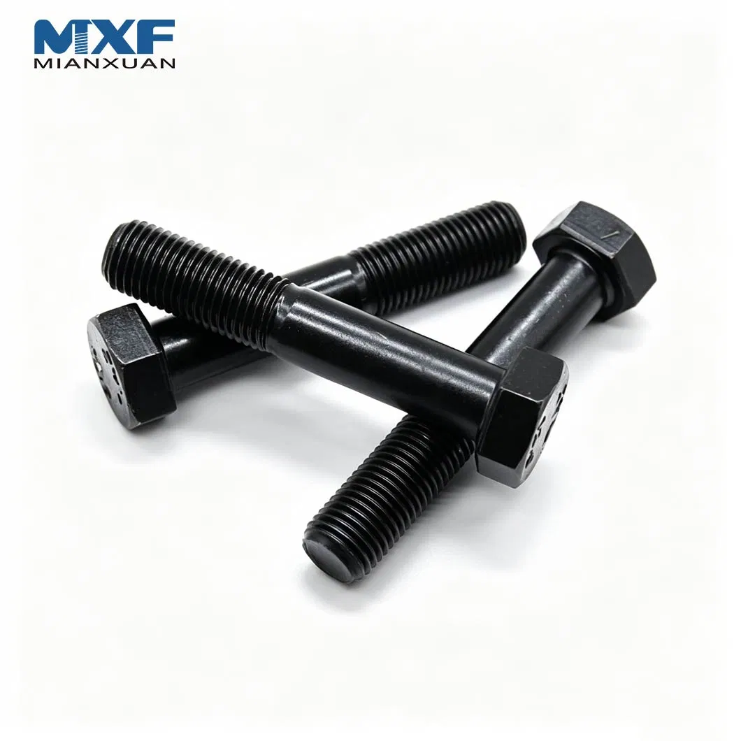 ASME/ANSI B 18.2.1 Grade 12.9 Carbon Steel Black Oxide Hexagon 3/8 Hex Bolt M12