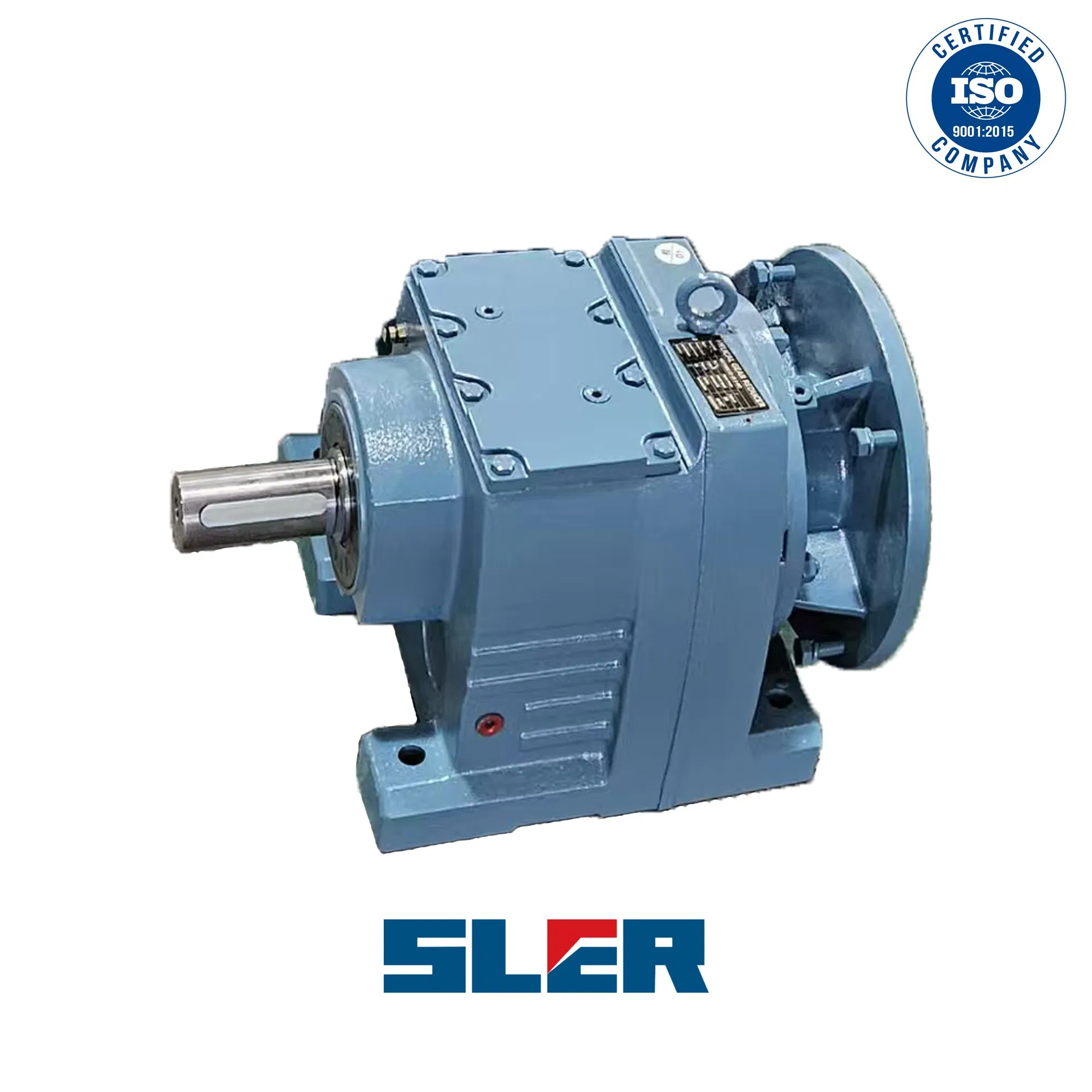 Gearbox R137 with IEC Input Flange Solid Output Shaft Flange Mounted