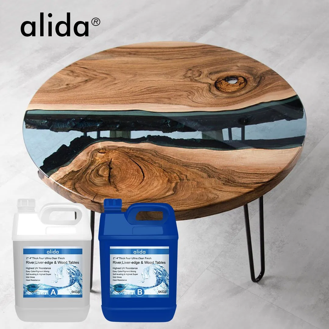 Anti Yellowing Coffee Table Epoxy Resin Food Safe Wood Resin Epoxy AB Glue