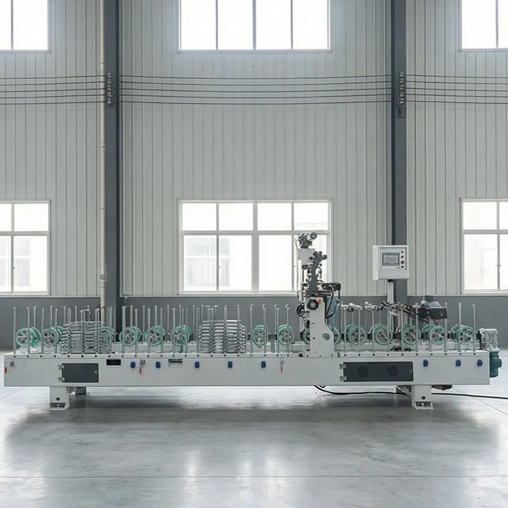 WPC Profile Door Frame Window Paper Hot Glue Profile Wrapping Machine