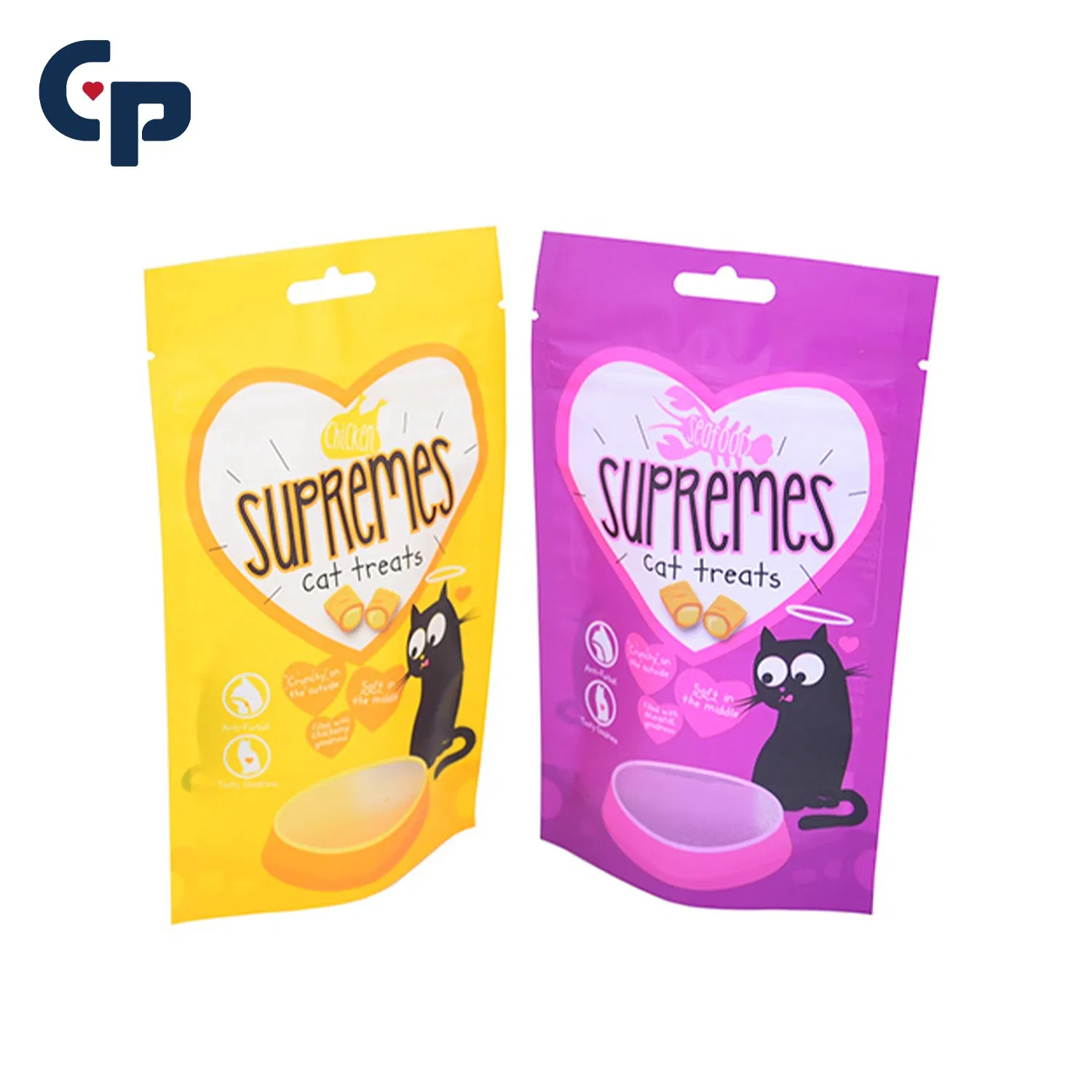Recyclable Waterproof Aluminum Foil Matte Glossy Printing Eco Friendly Pet Dog Cat Treats Zipper Food Plastic Packaging Stand up Pouch Bag Pet Snack Bag