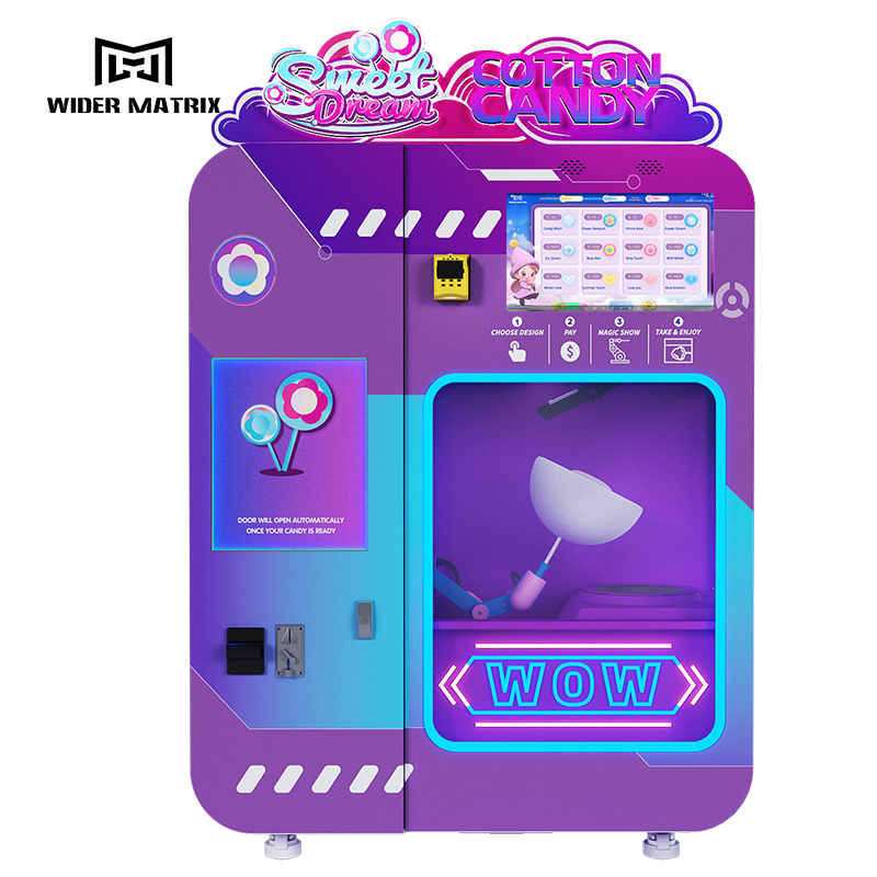 Commercial Full Automatic 36 Flower Types Customize Making Marshmallow Floss Cotton Candy Vending Machine