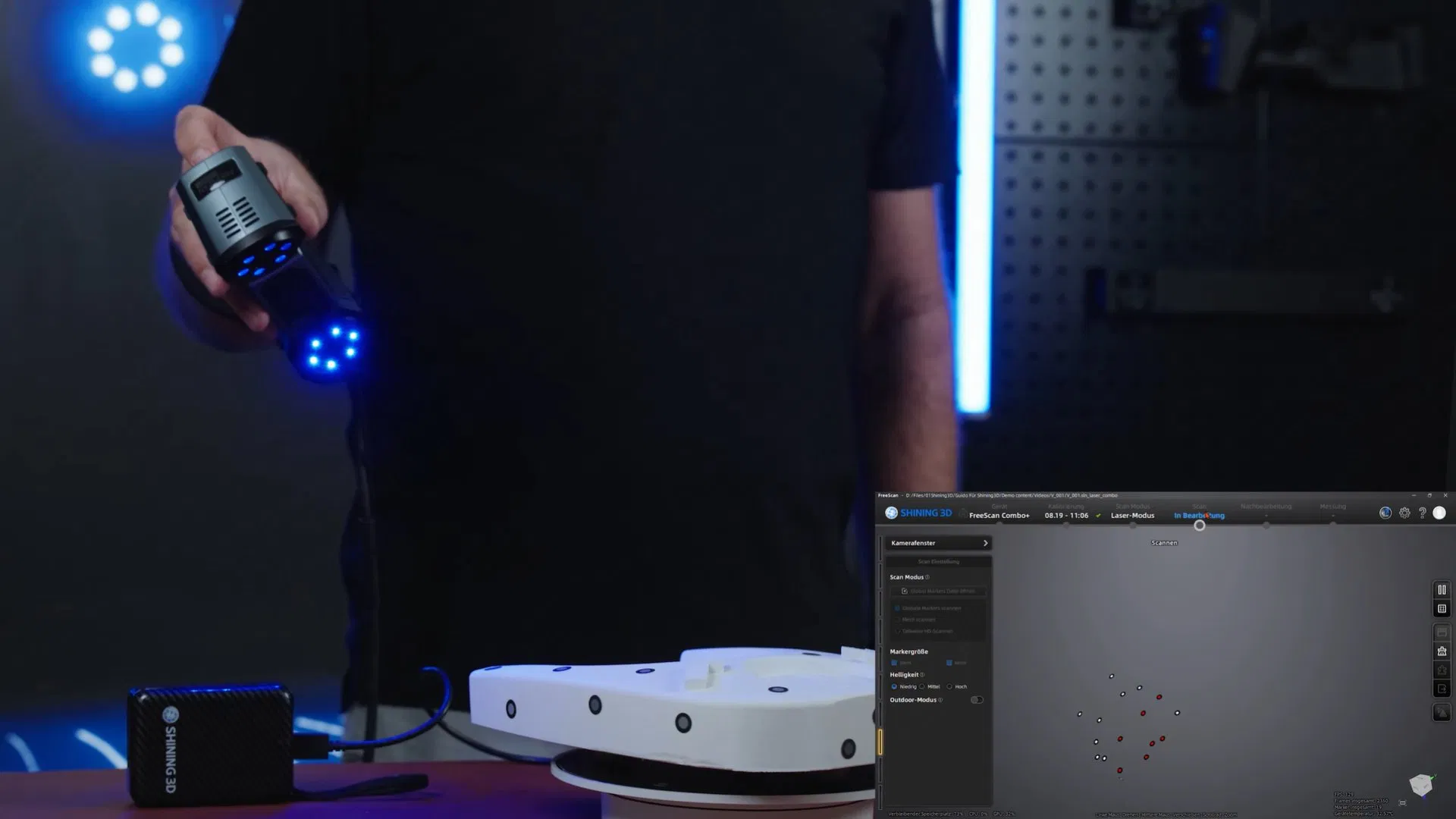 Handheld 3D Scanner with Multiple Scan Modes for Flexible Metrology