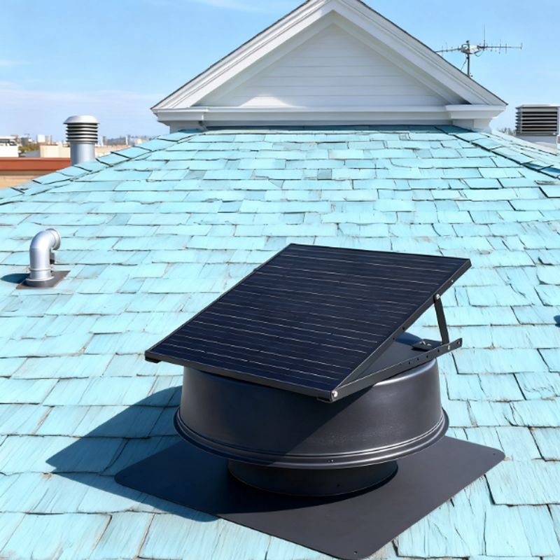 Industrial Solar Fan for Warehouse Aluminum Frame Solar Air Heater Suitable for Industrial Extractor Roof Exhaust Fan