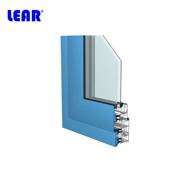 Fenêtre coulissante en PVC avec rupture de pont thermique et isolation phonique pour balcon
