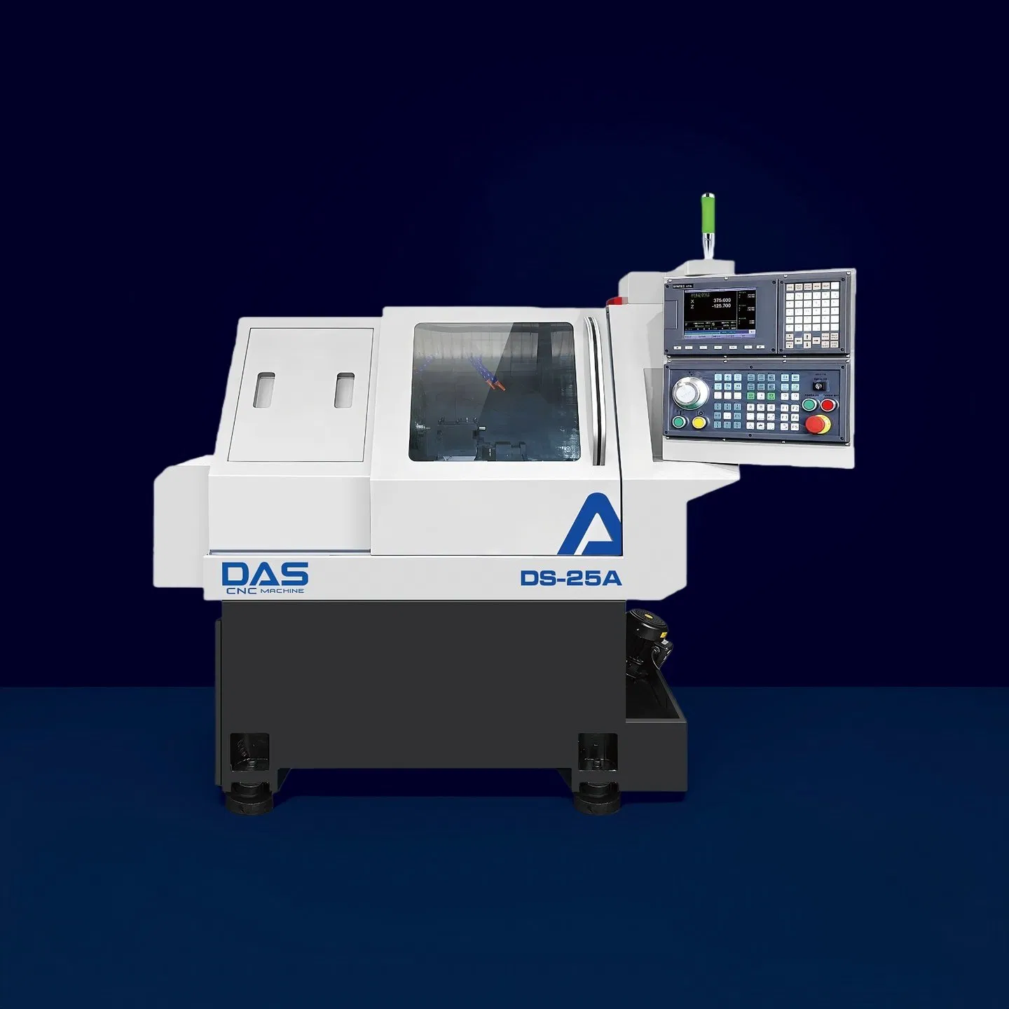 25mm Spindle Mini Flat Bed Gang-Type High-Safety CNC Lathe