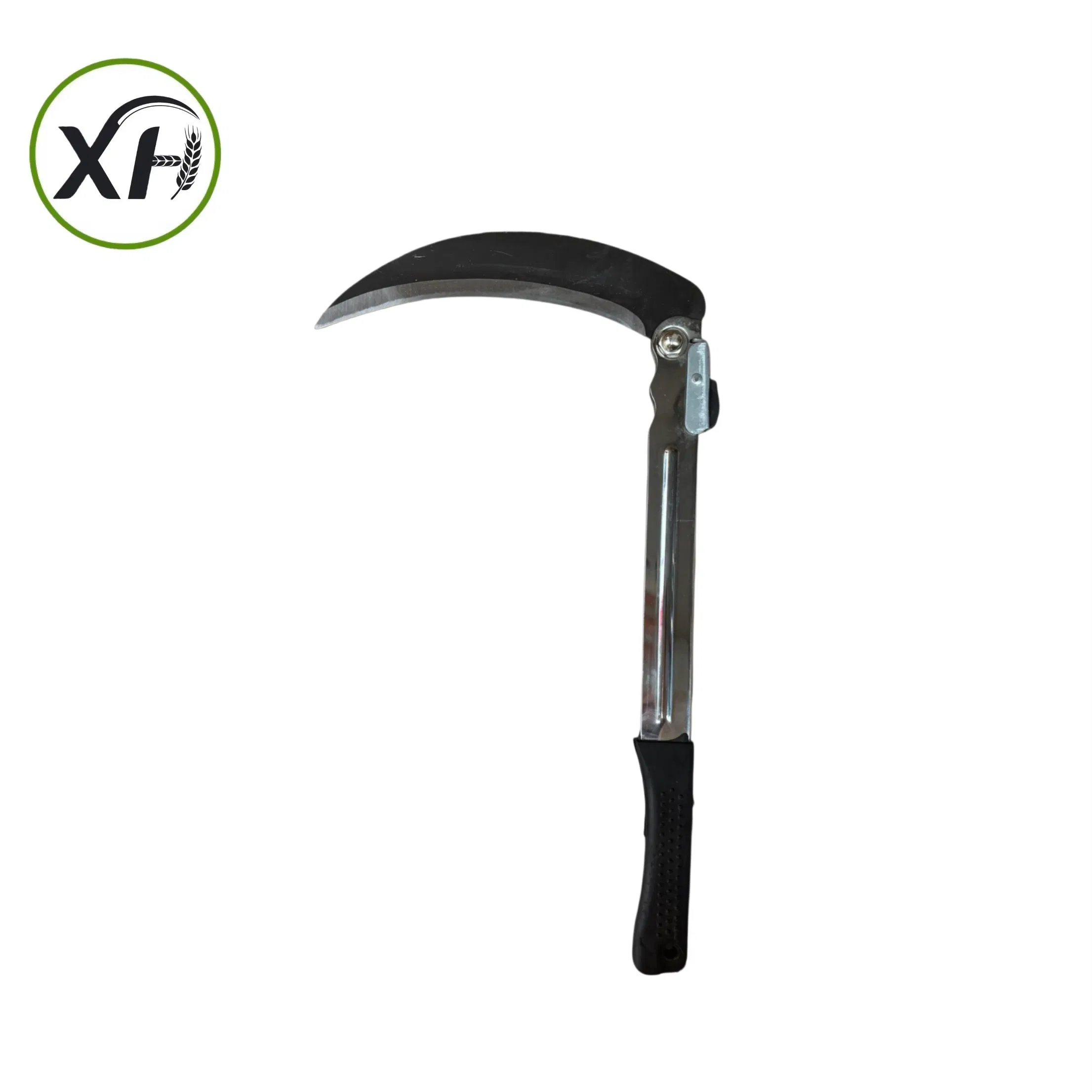 Foldable Hand Tool Sickle with Flat Electroplated Handle for Agricultural Use