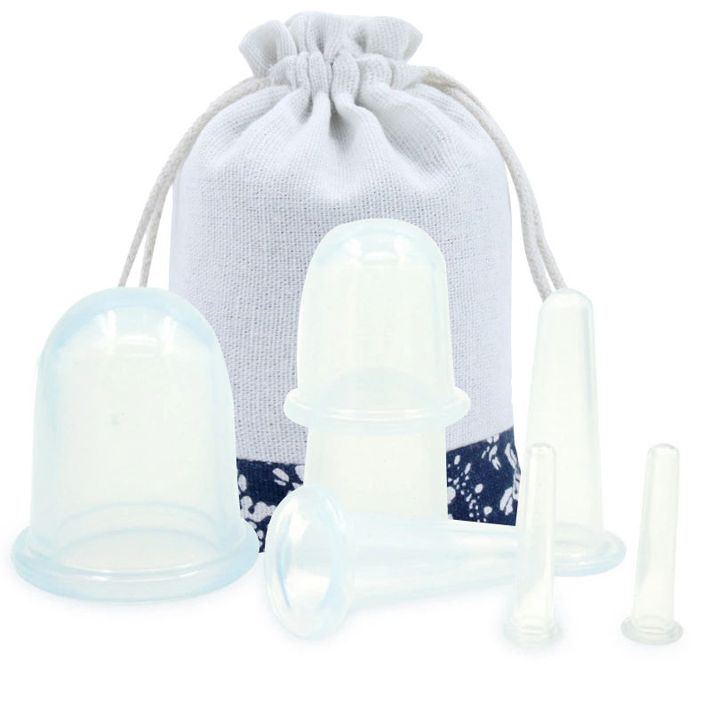 Ensemble de thérapie par ventouses en silicone anti-cellulite, ventouses de massage sous vide pour le corps et le visage, usage spa