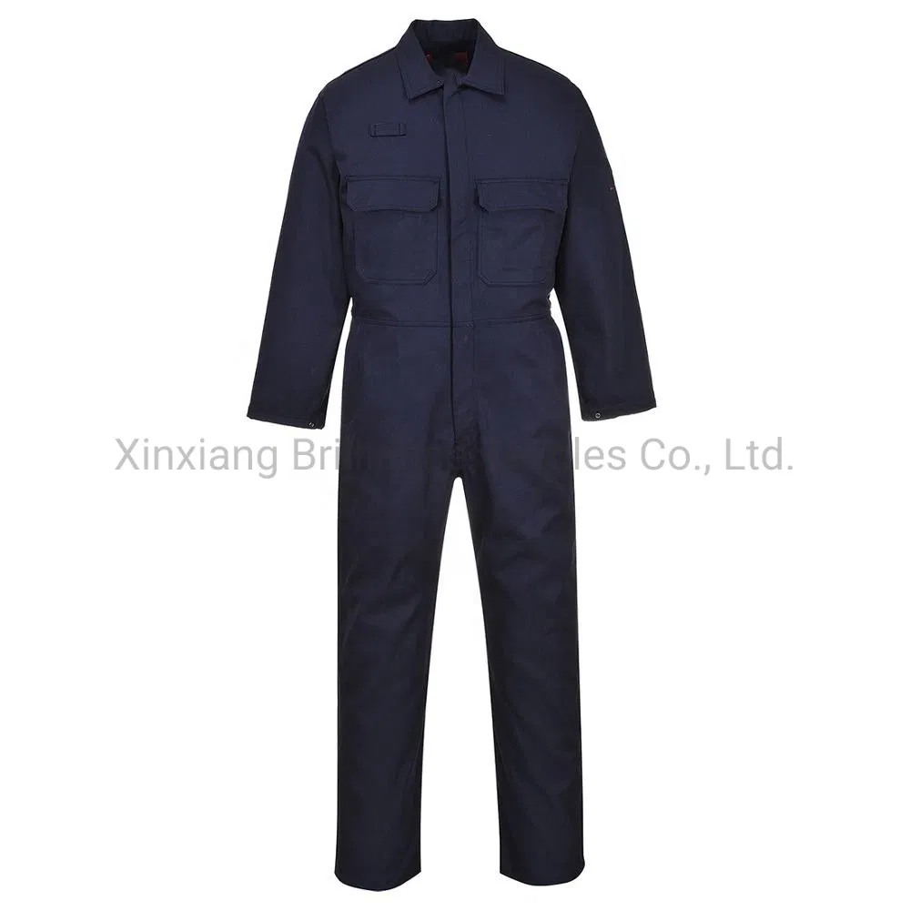Perfect Quality Flame Fire Insulated Nomex Fire Resistant Navy Blue Coverall Uniform