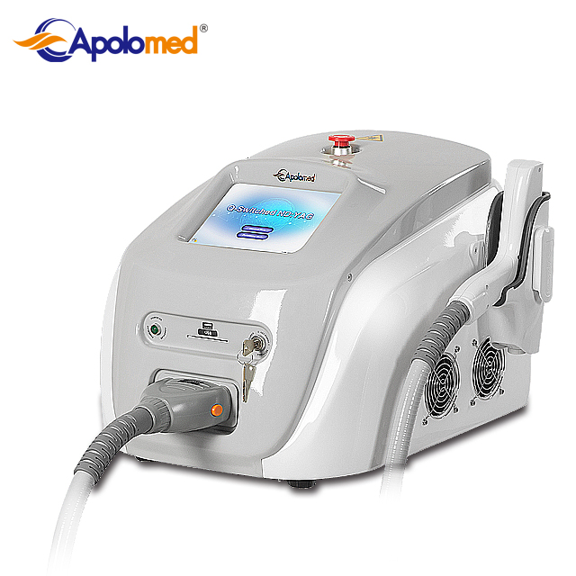 Tragbarer Q-Switch ND YAG Laser Tattooentfernungsmaschine