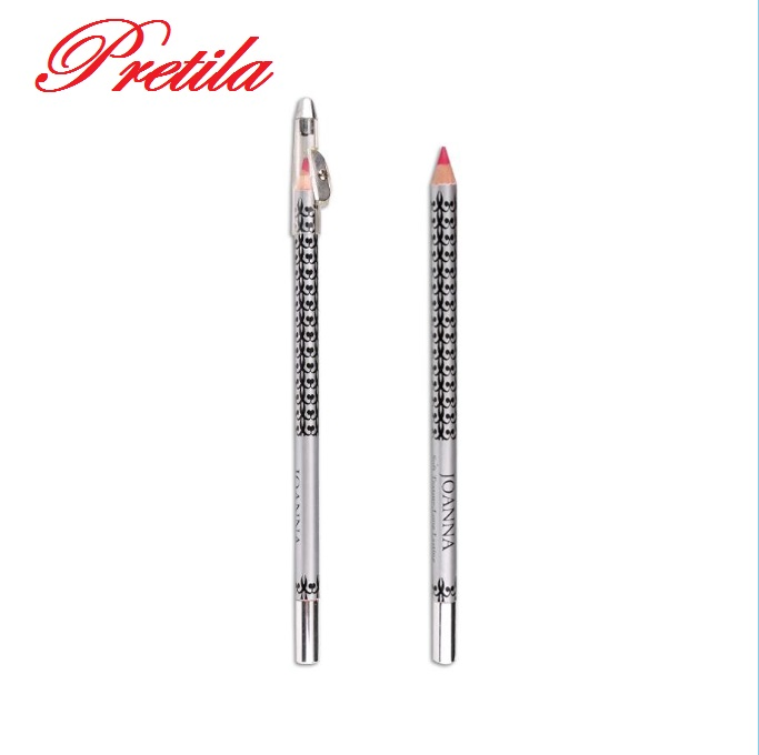 Wooden Cosmetic Pencil for Lipliner with Sharpener Cap