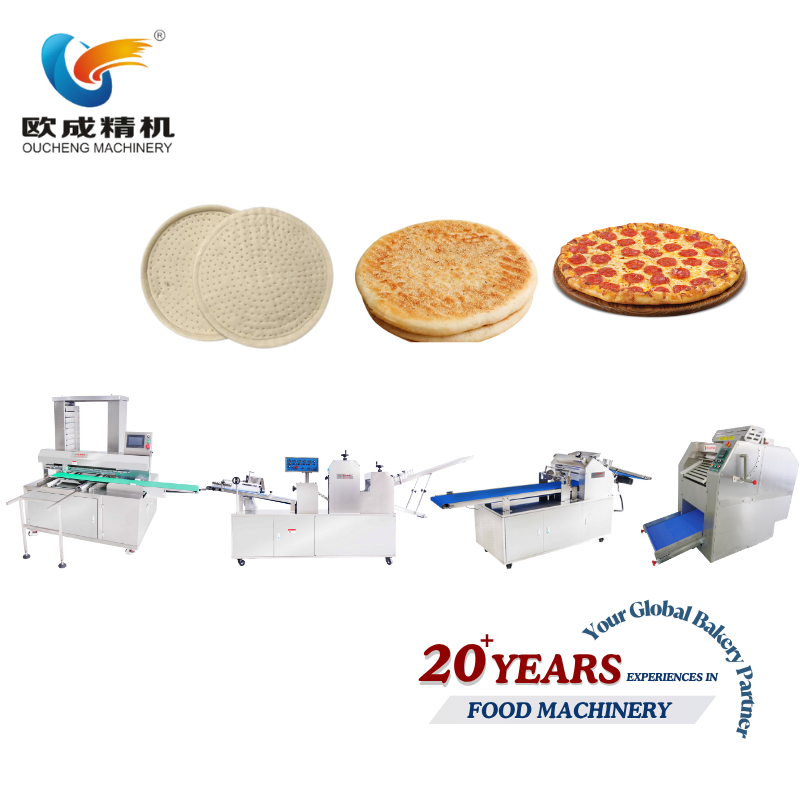 Arabic Pita Bread Flatbread Production Line Bakery Baking Equipment Machine