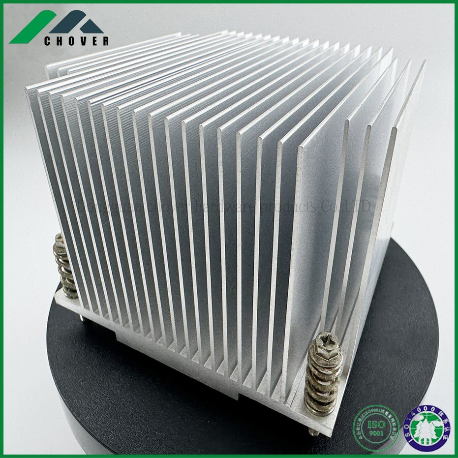 High Power CNC Aluminum Skived CPU Heat Dissipation Components Heat Sink